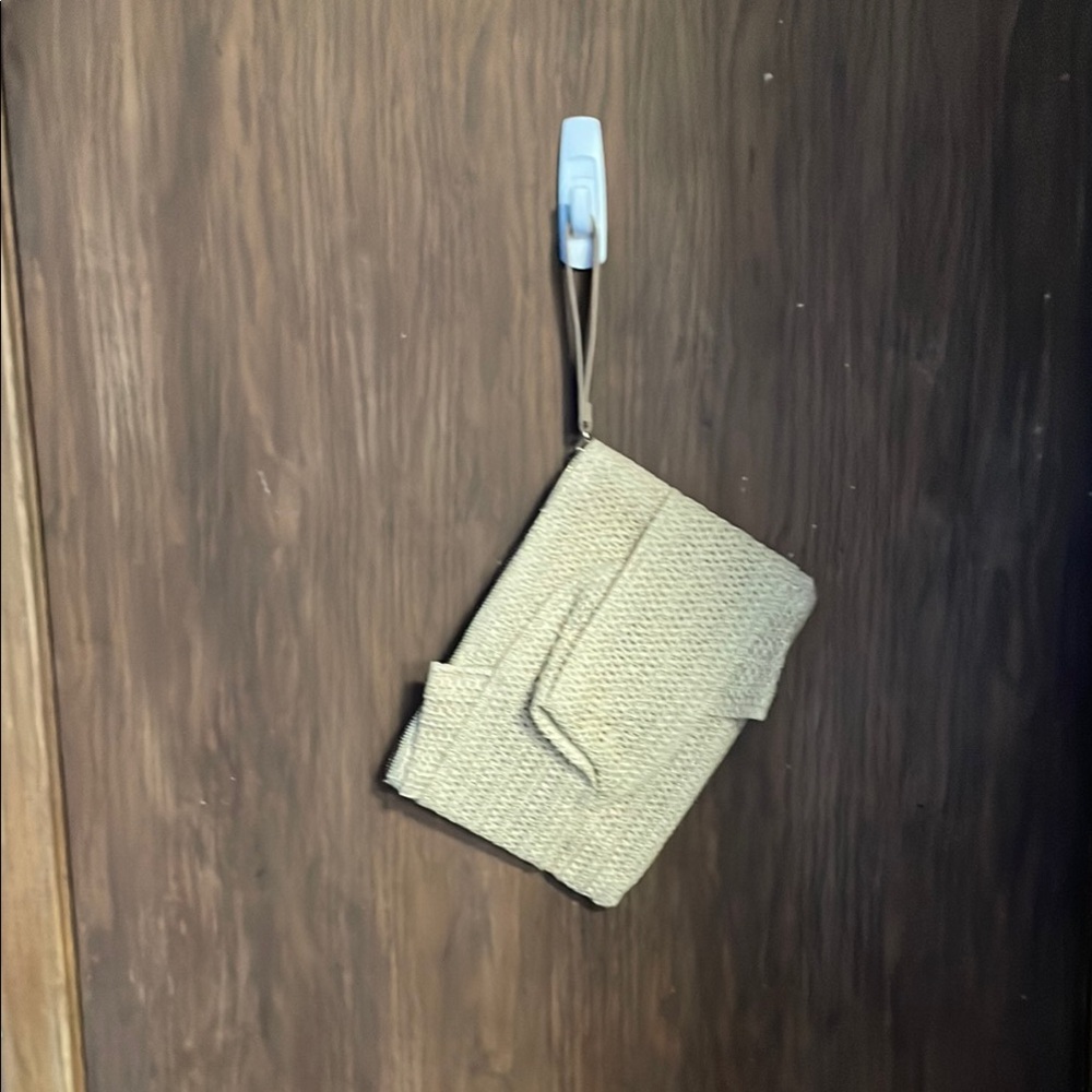 Chic Beige Woven Handbag
